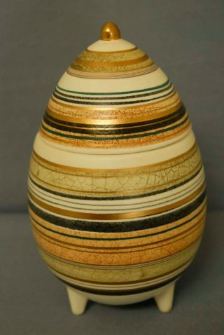 Sascha Brastoff Vintage Egg Jar Art Pottery