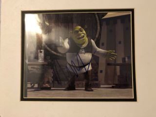 Shrek Mike Myers Autograph Signed 8 X 10 With And Photo