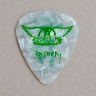 Aerosmith - Rare Joe Perry Guitar Pick From Brazil 2017 Football Jersey 17