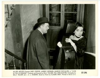Audrey Hepburn,  John Mcgiver Movie Photo 1957 Love In The Afternoon