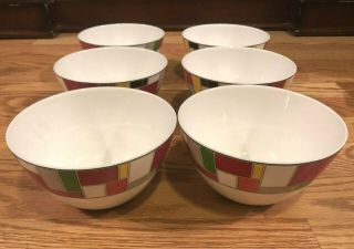 Lenox Kate Spade Gramercy Park Cereal Soup Six (6) Bowls 3
