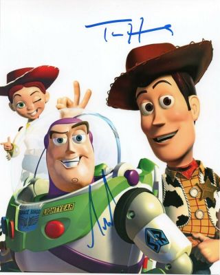 Autographed Tom Hanks & Tim Allen Signed 8 X 10 Photo Really
