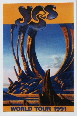 Yes Union World Tour 1991 Tour Poster Roger Dean Old Stock Factory
