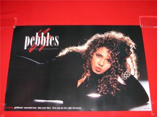 Pebbles Vintage 1987 R&b / Soul Advertising Poster Near