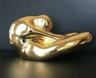 Rarest Jaru Ceramic Gold Sculpture Mid Century Modern Art Deco