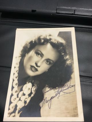 Vintage 5x7” Autographed Photo Of Actress Ann Miller