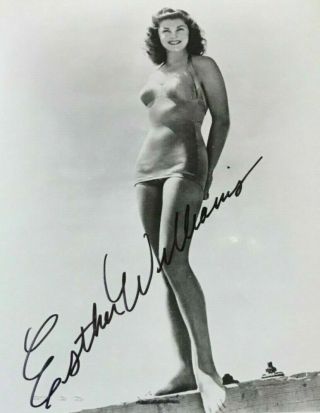 Esther Williams Signed Autographed Photo.  Million Dollar Mermaid.  Rita Hayworth.