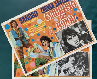 Sandro De America Embrujo De Amor Mexican Lobby Cards 1971