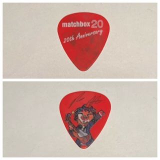 Matchbox 20 Guitar Pick Rare 20th Anniversary Tour Red