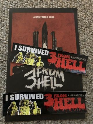 Rob Zombie’ 3 From Hell Bumper Sticker Movie Giveaway