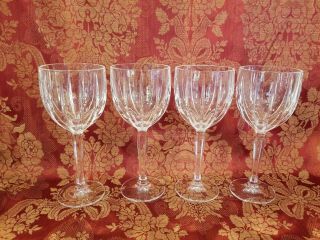 Waterford Crystal Marquis Omega Set Of 4 Wine Glasses Goblets Exc