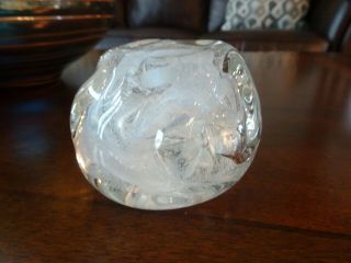 Signed Brian LONSWAY Studio Art Glass Paperweight Cloud 1996 Freeform 6