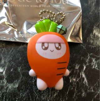 Seventeen 2019 Ode To You Official Toy Bong Bong Carrot Key Charm Ring 50mm