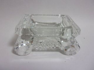 A Vintage William Yeoward Crystal Glass Open Salt,  Signed.