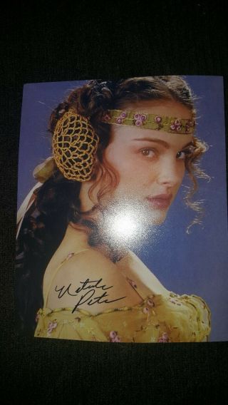 Star Wars Autograph Natalie Portman Comes With 8x10
