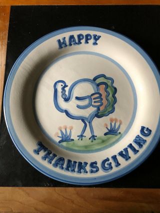 Ma Hadley Happy Thanksgiving Turkey Chop Plate - Vintage/rare/hard To Find