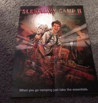 Sleepaway Camp II 2 Shout Factory Poster Folded Approx.  18”x 24” Awesome 2