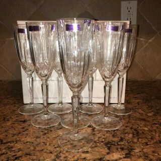 8 Champagne Flutes - Marquis By Waterford Set 4 In Each Box