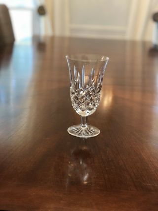 Waterford Araglin Crystal Stemmed Iced Tea Glass 6.  5 " High,  3.  5 " Opening