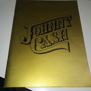 Johnny Cash 1975 Destination Victoria Station Tour Concert Program Book