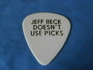 Jeff Beck Real Guitar Pick 2011 Custom Tour,  Scarce Pic