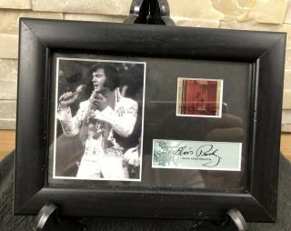 Elvis Presley Film Cell Framed With The King Vintage Memorabilia
