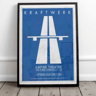 Kraftwerk 1975 Early Liverpool Concert Three Print Option Or Framed Poster