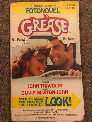 Grease Fotonovel John Travolta Olivia Newton John Summer Fun Danny And Sandy
