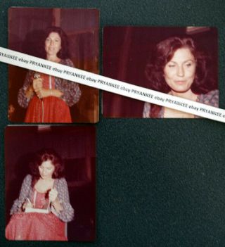 3 Vintage Loretta Lynn Unpublished? 1976 Concert Photo In West Virginia