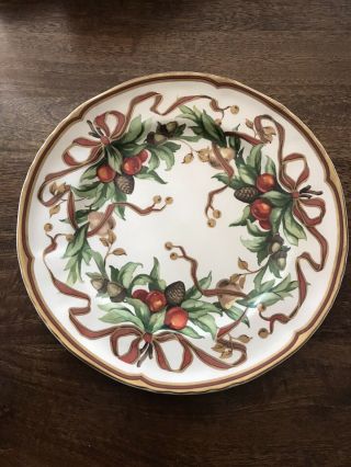 Tiffany & Co.  Tiffany Holiday Christmas Garland Porcelain Plate