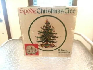 Spode Christmas Tree 20 - Pc Starter Set Service For 4 (5 - Pc Place Settings) Nib