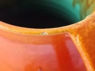 Vintage Stangl Pottery Rainbow Glaze Vase 1939 6