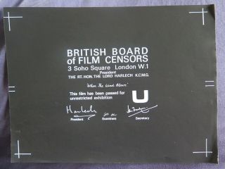 British Bbfc Film Certification Card When The Wind Blows 1930 Our Gang