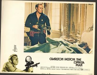 The Omega Man 11 X 14 " Lobby Card 6 1971 Charlton Heston