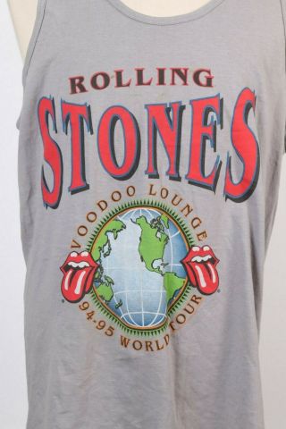 Vintage 90s Rolling Stones Voodoo Lounge Tour Tank Top Usa Mens Size Xl