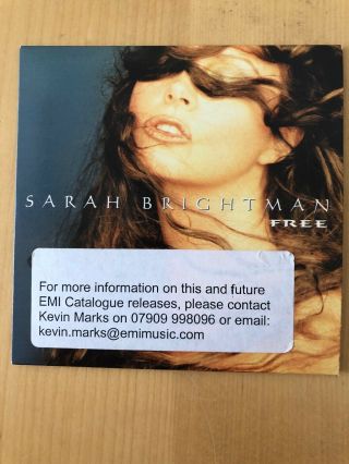Sarah Brightman 2 Rare Cd Singles.  Free/angel (remixes)