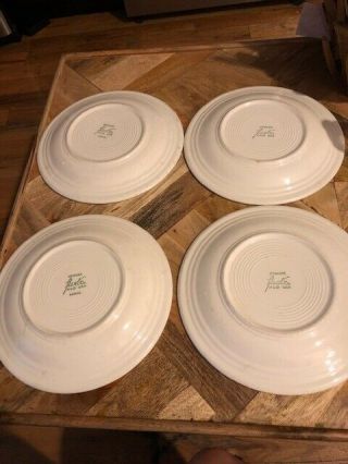 Rare,  Vintage Fiestaware Hawaiian Daisy Dinner Plates (All 4) 3