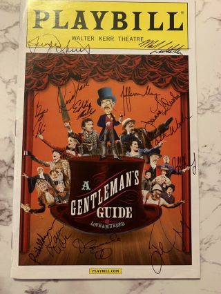 A Gentleman’s Guide To Love And Murder Broadway Cast Signed Playbill