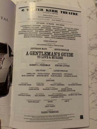 A Gentleman’s Guide To Love And Murder Broadway Cast Signed Playbill 3