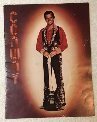 Rare Conway Twitty 1970s Picture Poster Book Conways Home Family Gathering Wife