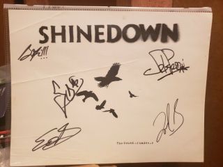 Shinedown Signed 8x10 Sound Of Madness Photo