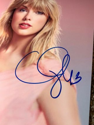 Taylor Swift autographed signed lover photo with 2