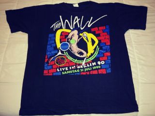 Pink Floyd The Wall Live In Berlin 1990 Black Concert T - Shirt