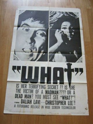Whip And The Body Mario Bava What 1965 Poster Christopher Lee Daliah Lavi