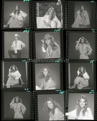 Lindsay Wagner Embossed Contact Sheet 11x14 Photo By Harry Langdon 1b