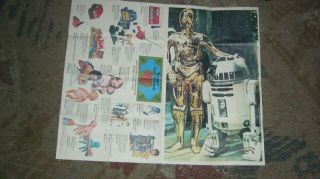 Star Wars Kenner (toys) 1978 Cereal Premium Poster,  2 Sides