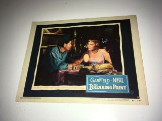 Breaking Point Movie Lobby Card Poster John Garfield Patricia Neal Film Noir