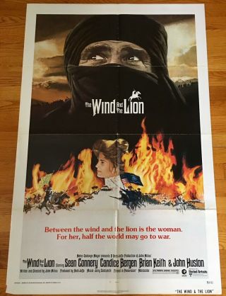 Sean Connery The Wind And The Lion 1975 One - Sheet 27x41 Movie Poster