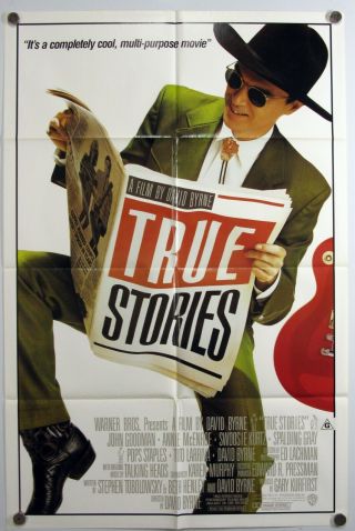 True Stories David Byrne John Goodman Beth Henley Comedy Us One Sheet 1986