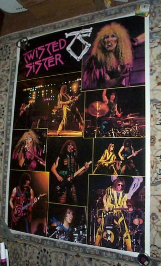 Twisted Sister Huge 1984 Vintage Poster Last One